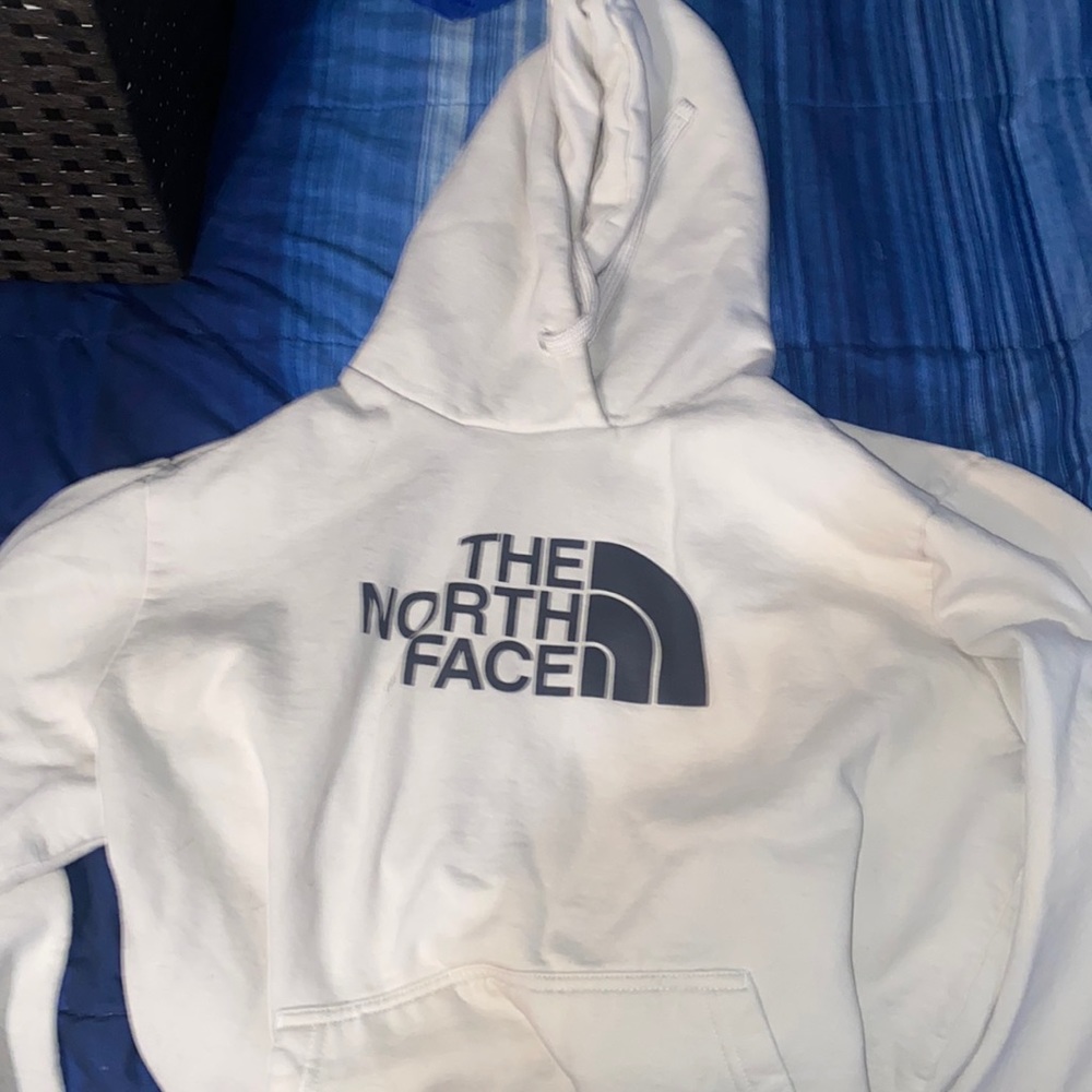 White North Face hoodie